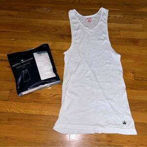 Brooks Brothers Men’s Classic White Undershirt Tank Top Set Lot of 3 New Size XL
